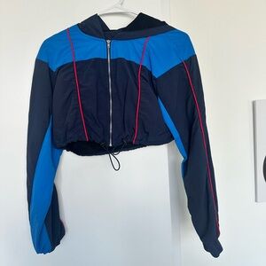 Blue and Black Women's Jacket